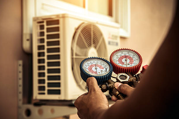 Professional Hvac Maintenance technician working in Pell Lake, WI